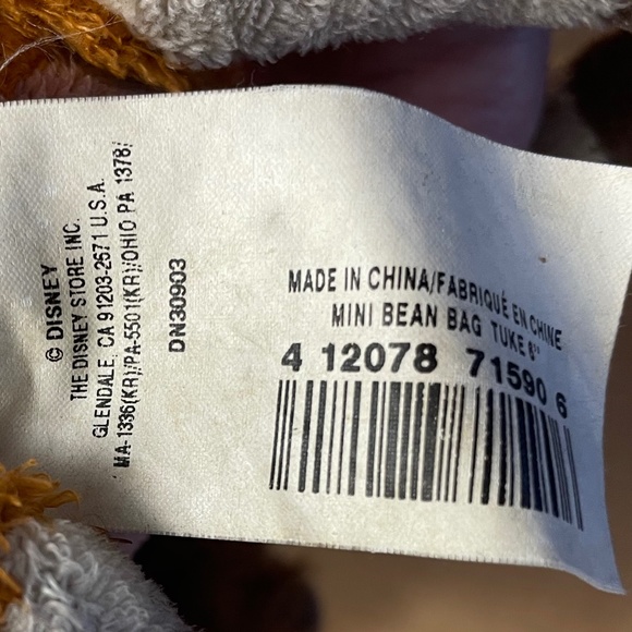 Disney Store Exclusive Tuke Moose Plush Brother Bear 6” Stuffed Animal HTF Toy - Picture 6 of 8